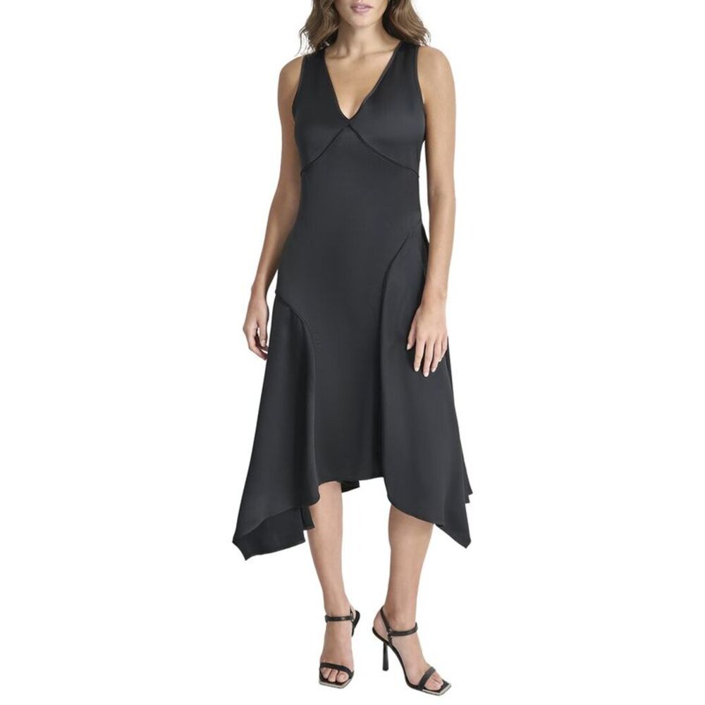 Dkny Womens  Exposed Seam Dress